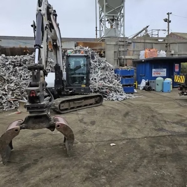 Metals being loaded for processing
